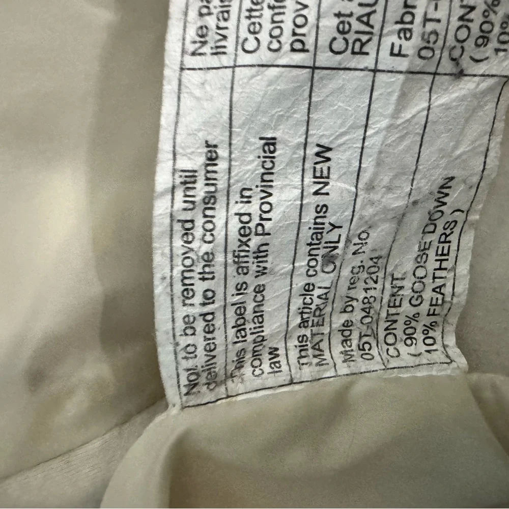 lululemon athletica Cream Puffer Jacket with Hood and Quilted Design - Picture 9 of 11